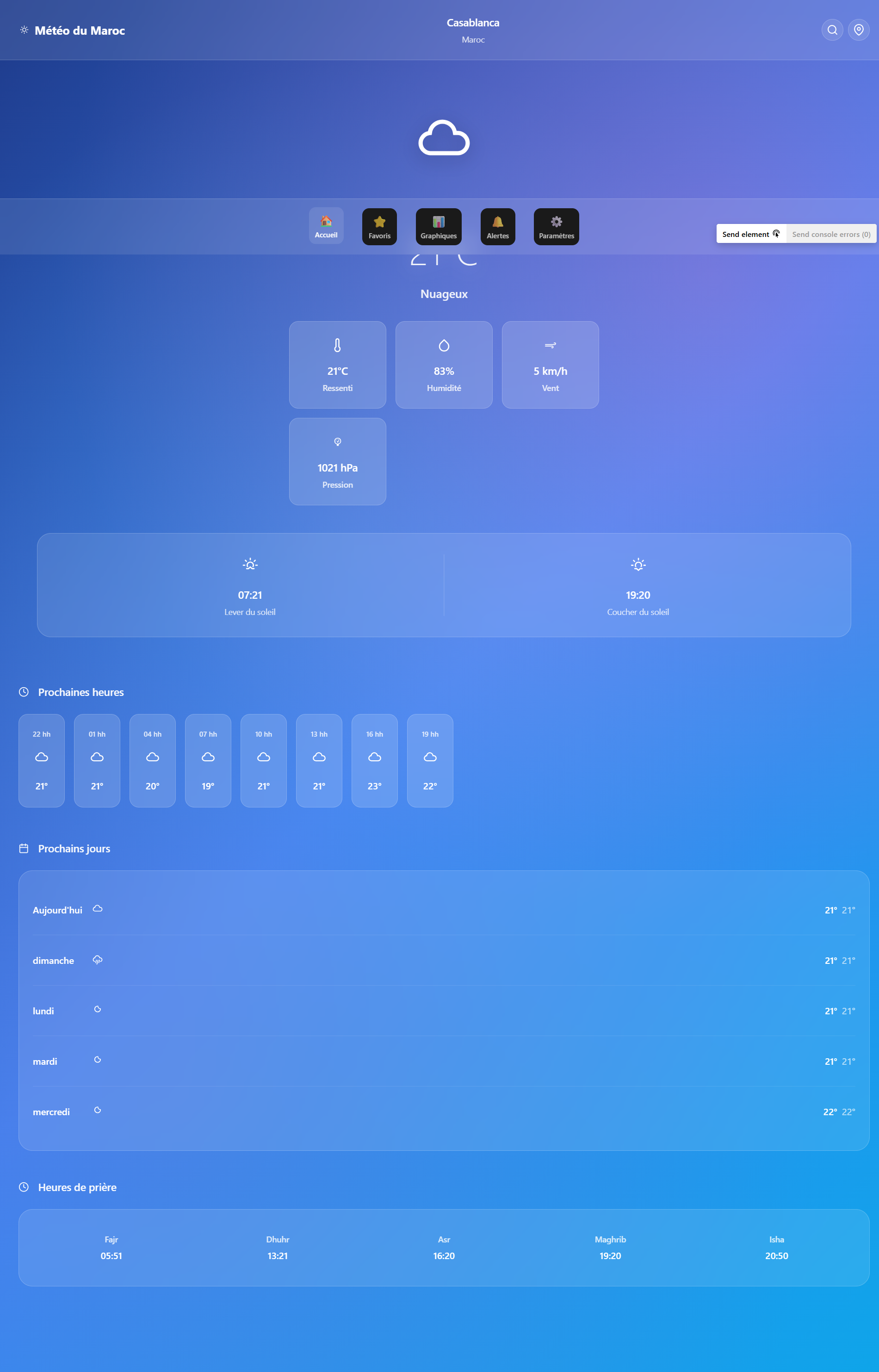 Météo – Aperçu du projet